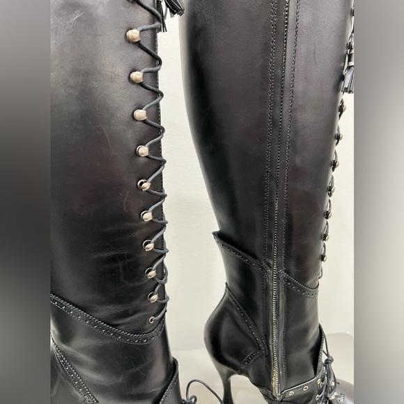 VINTAGE ALEXANDER MCQUEEN ARCHIVE
BLACK LACE UP OXFORD VICTORIAN BOOTS RARE
Sz37 - Picture 6 of 10